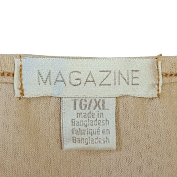 MAGAZINE Women's Beige Casual Minimalist Dress Size XL - Picture 6 of 6